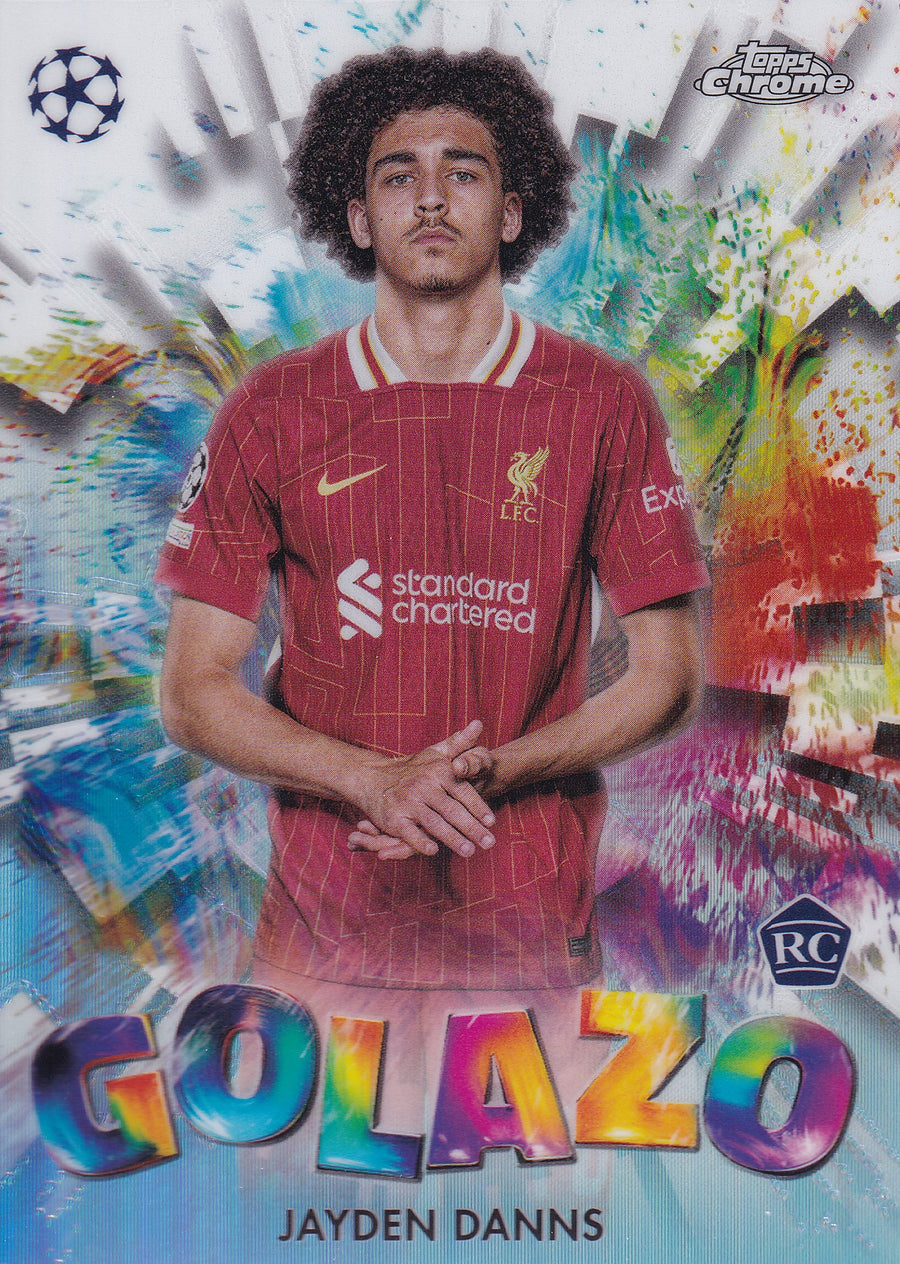 GZ-06. JAYDEN DANNIS - LIVERPOOL - ROOKIE CARD - GOLAZO