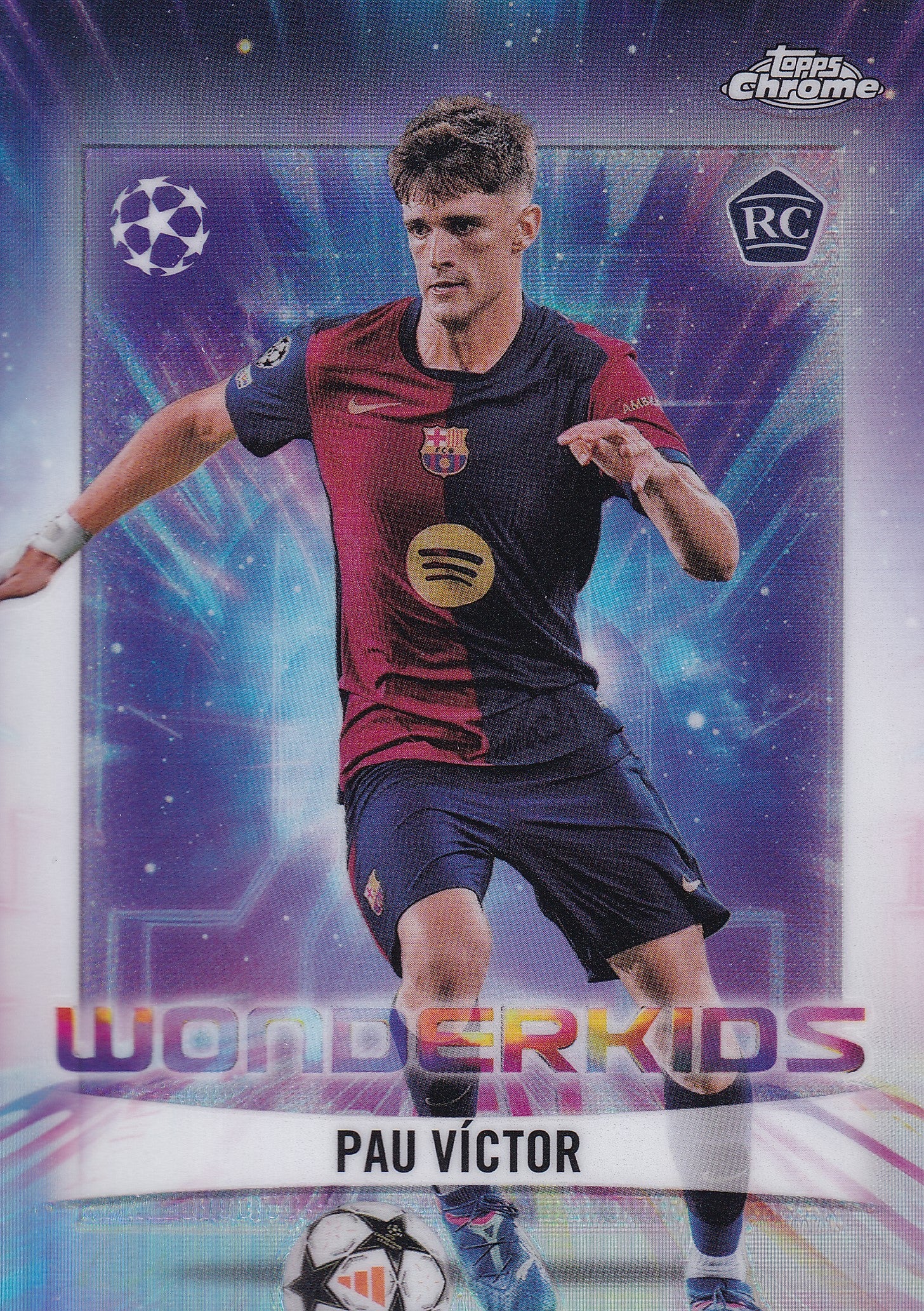 WK-06. PAU VICTOR - FC BARCELONA - ROOKIE CARD - WONDERKIDS