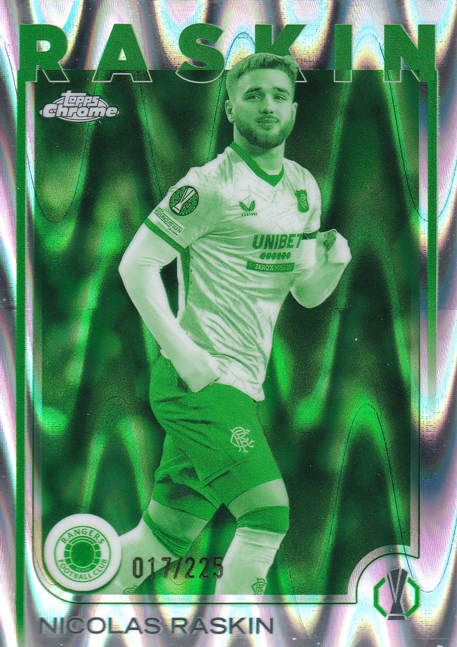 155. NICOLAS RASKIN - RANGERS - RAYWAVE /225