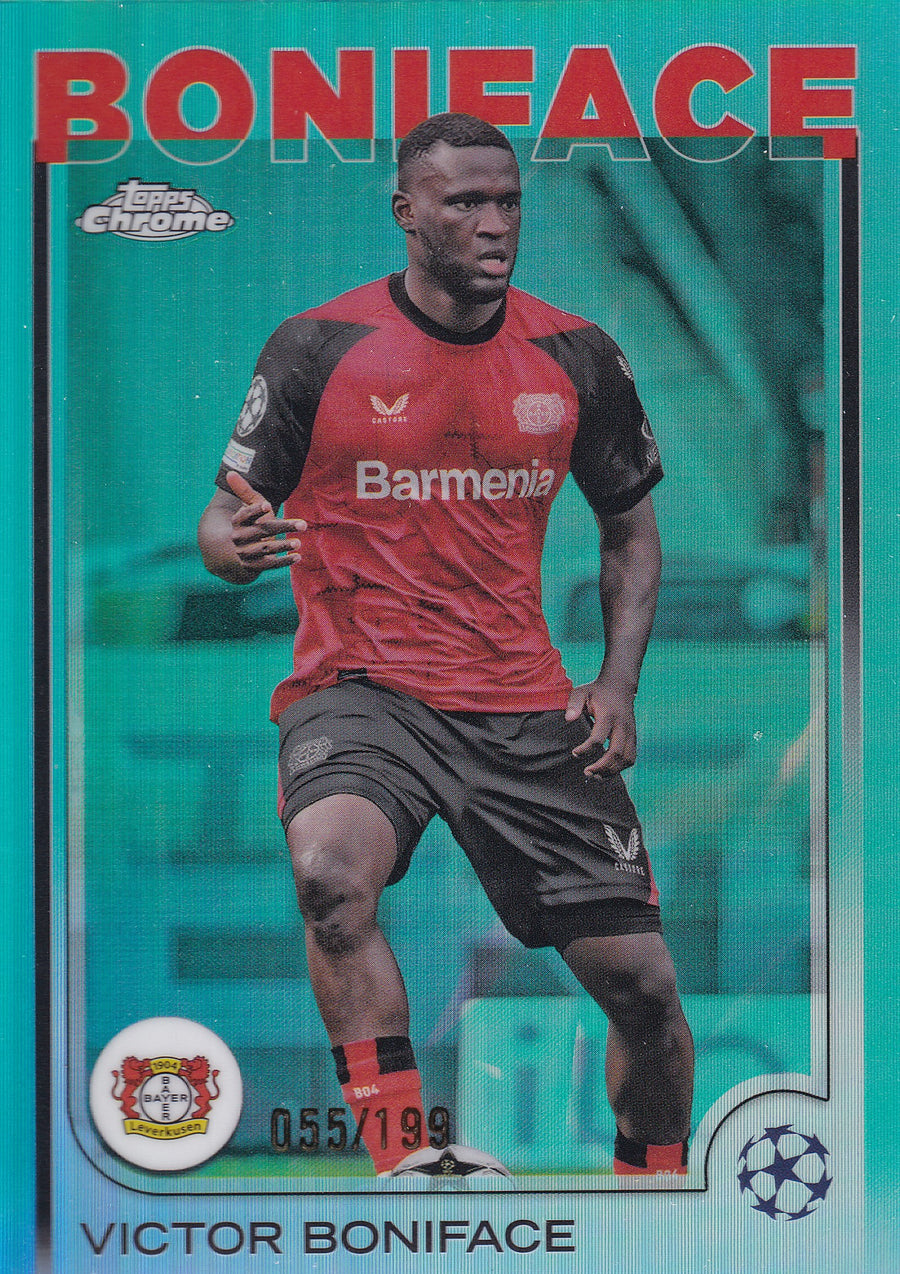 054. VICTOR BONIFACE - BAYER 04 LEVERKUSEN - AQUA REFRACTOR /199