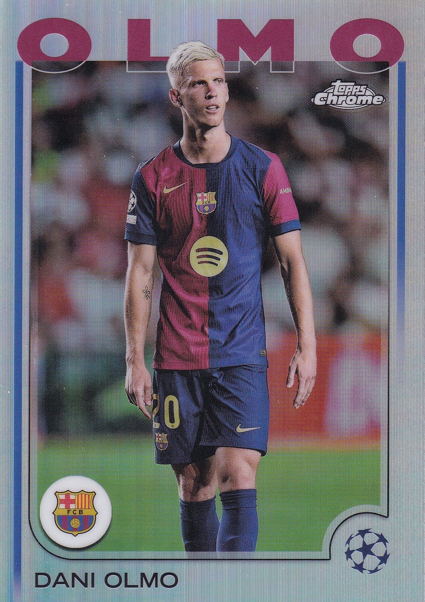 094. DANI OLMO - FC BARCELONA - SILVER REFRACTOR
