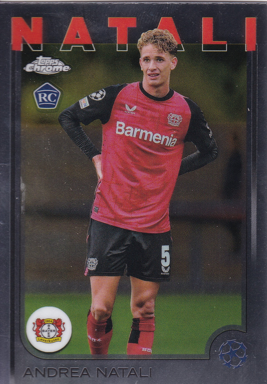 128. ANDREA NATALI - BAYER 04 LEVERKUSEN - ROOKIE CARD
