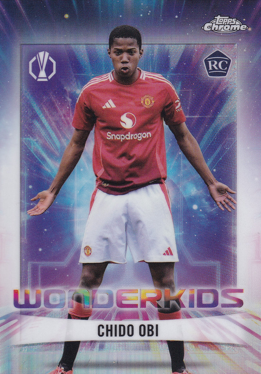 WK-03. CHIDO OBI - MANCHESTER UNITED - ROOKIE CARD - WONDERKIDS