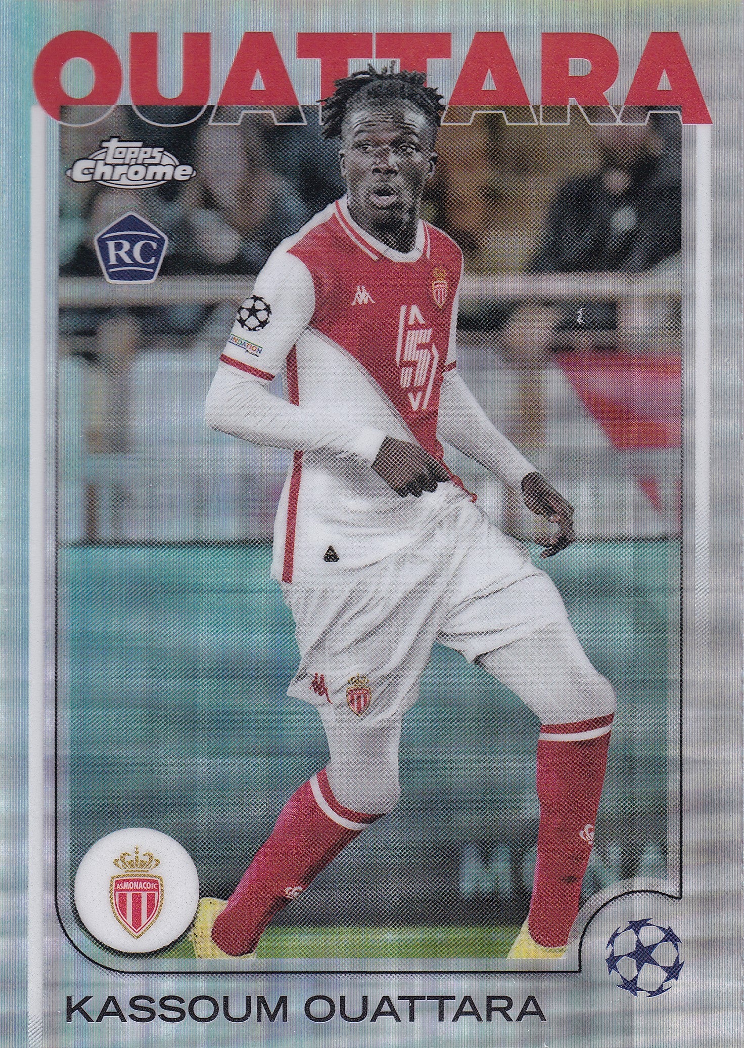 103. KASSOUM OUATTARA - AS MONACO - ROOKIE CARD - SILVER REFRACTOR