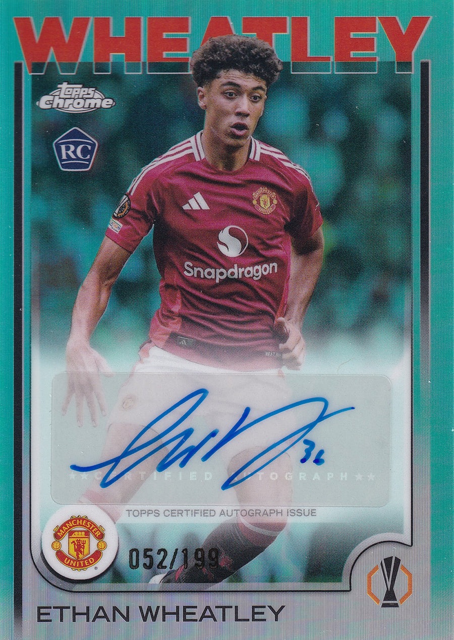 CA-EW. ETHAN WHEATLEY - MANCHESTER UNITED - AQUA PRIZM AUTO /199