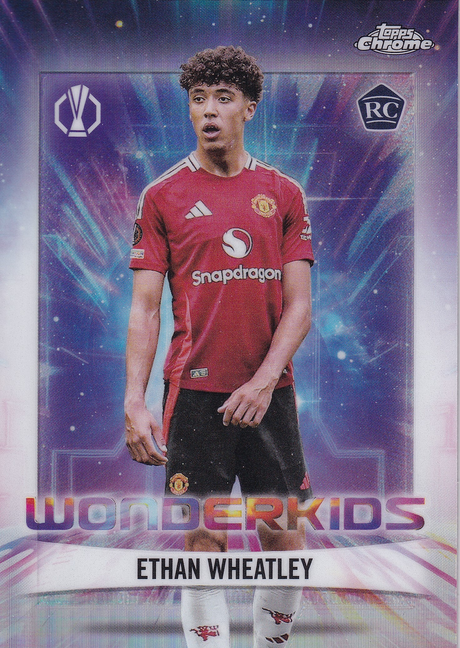 WK-12. ETHAN WHEATLEY - MANCHESTER UNITED - ROOKIE CARD - WONDERKIDS