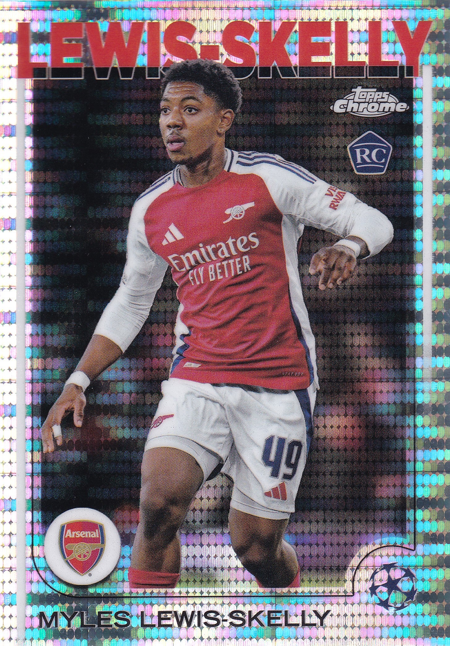154. MYLES LEWIS-SKELLY - ARSENAL - ROOKIE CARD - HYPER PRIZM