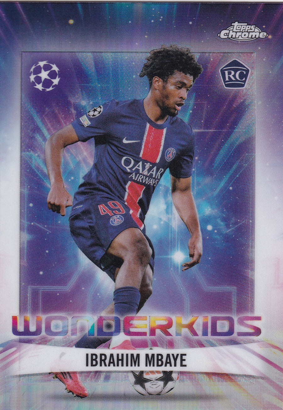 WK-04. IBRAHIM MBAYE - PARIS SAINT-GERMAIN - ROOKIE CARD - WONDERKIDS