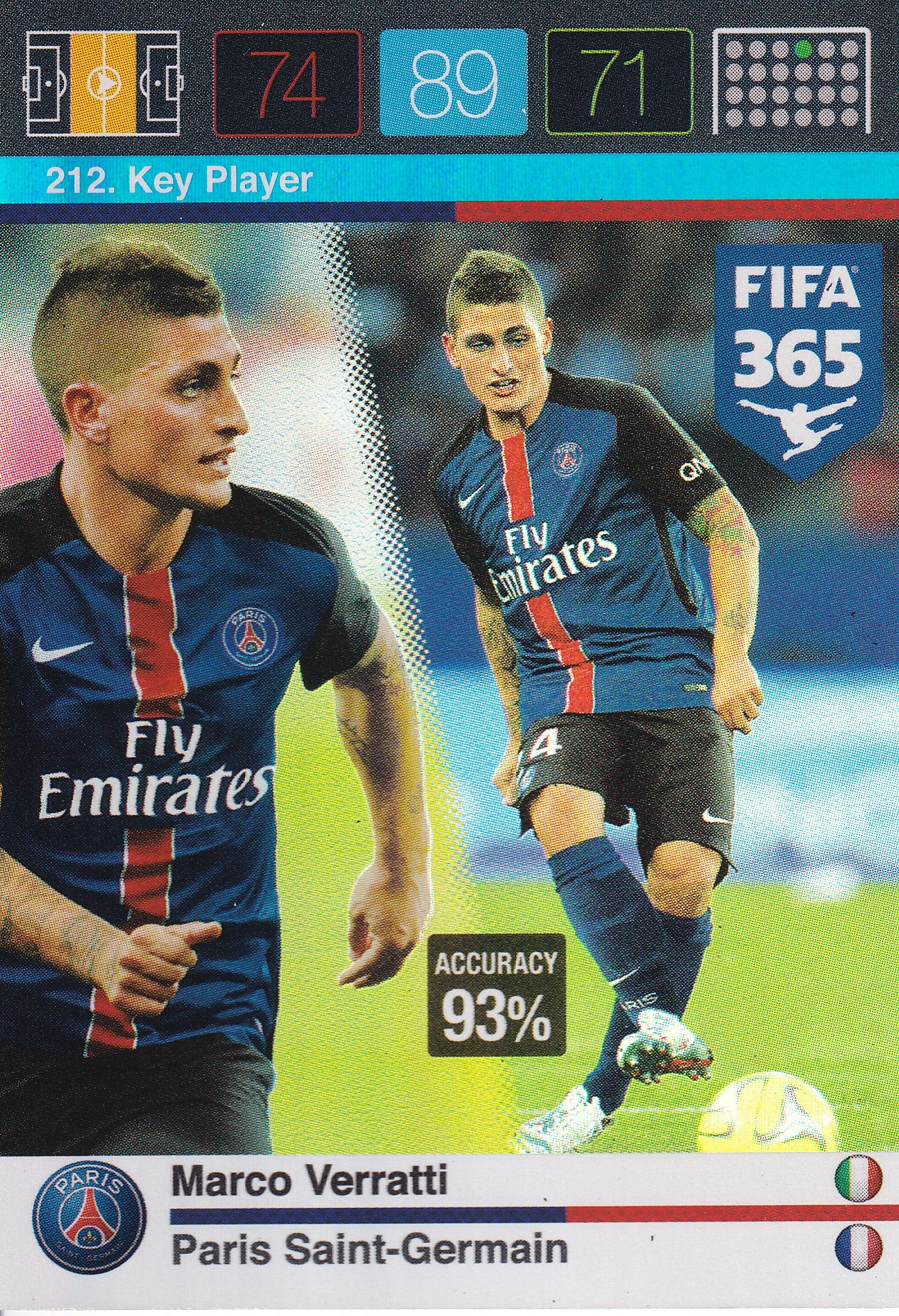 212. MARCO VERRATTI - PARIS SAINT-GERMAIN - KEY PLAYER