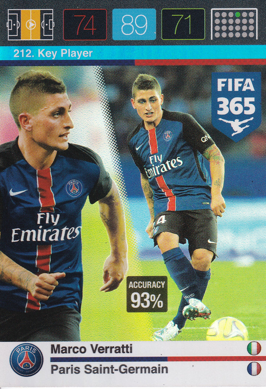 212. MARCO VERRATTI - PARIS SAINT-GERMAIN - KEY PLAYER