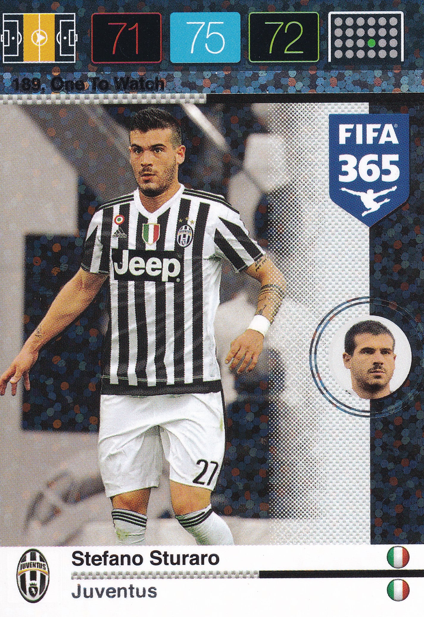 189. STEFANO STURARO - JUVENTUS - ONE TO WATCH