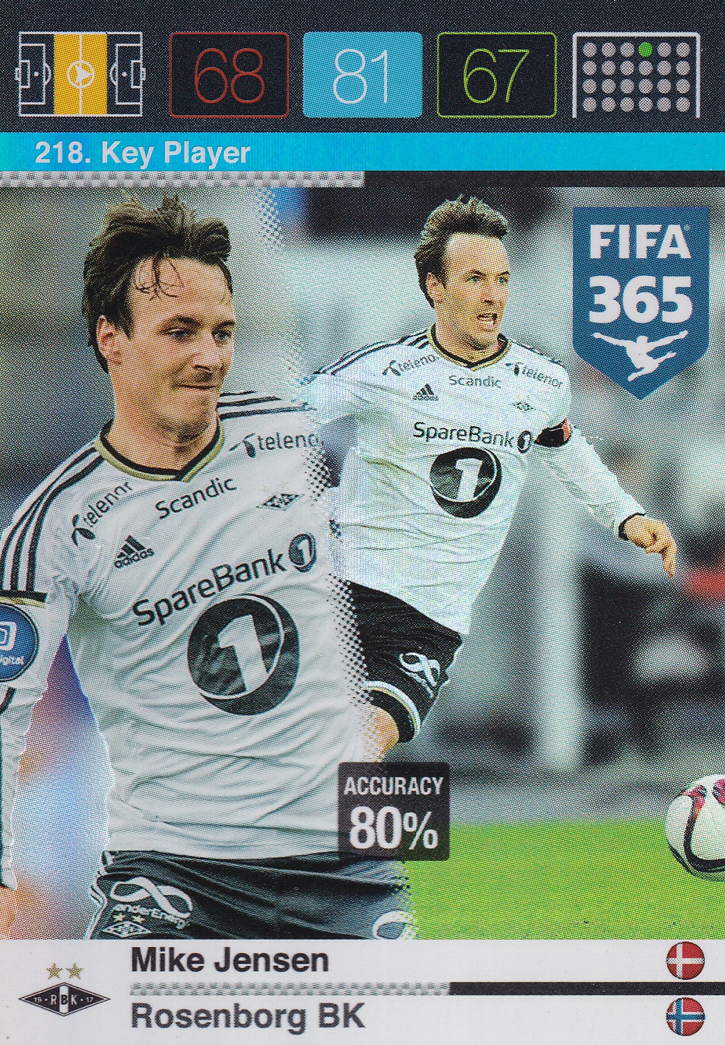 218. MIKE JENSEN - ROSENBORG BK - KEY PLAYER