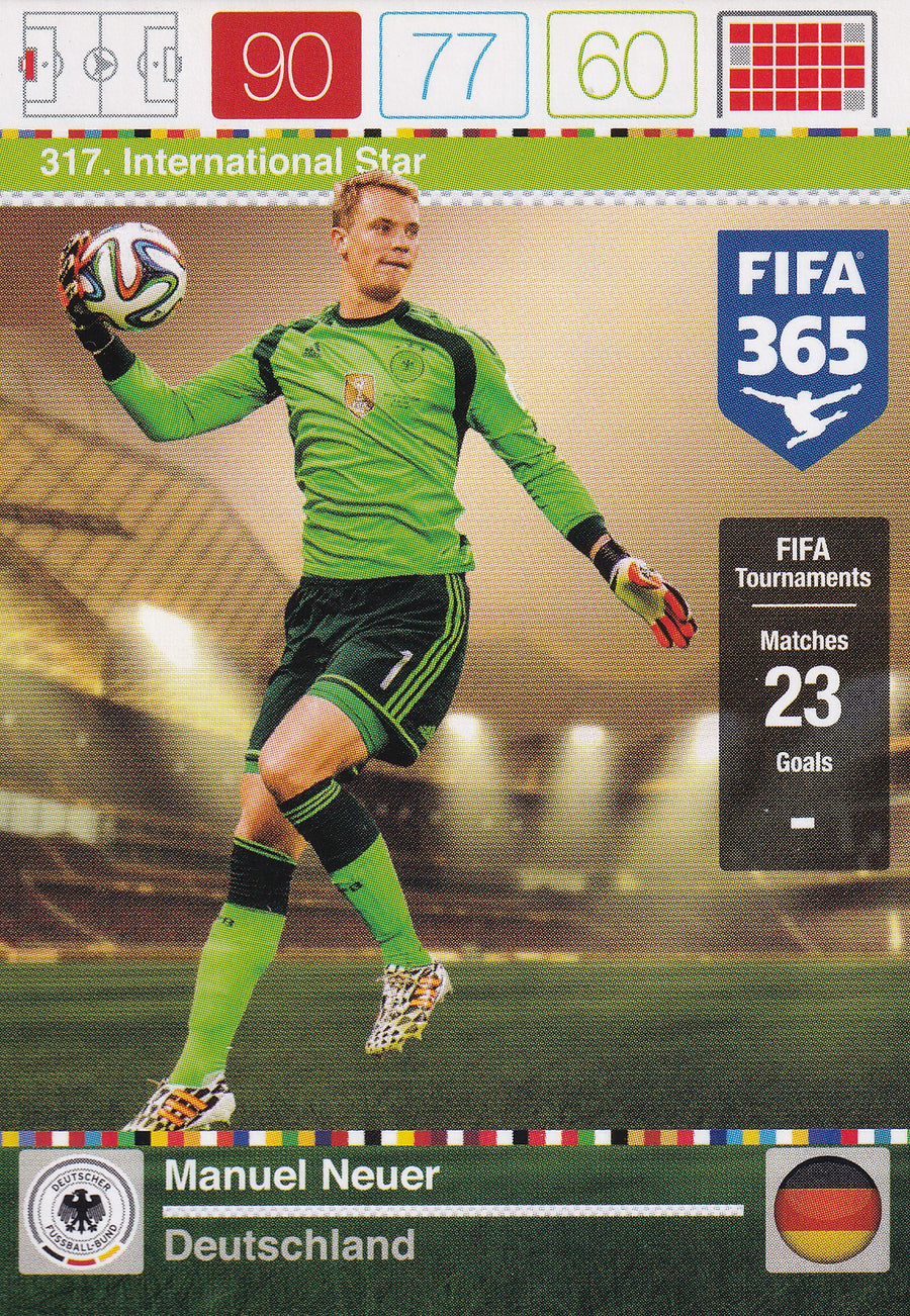 317. MANUEL NEUER - TYSKLAND - INTERNATIONAL STAR