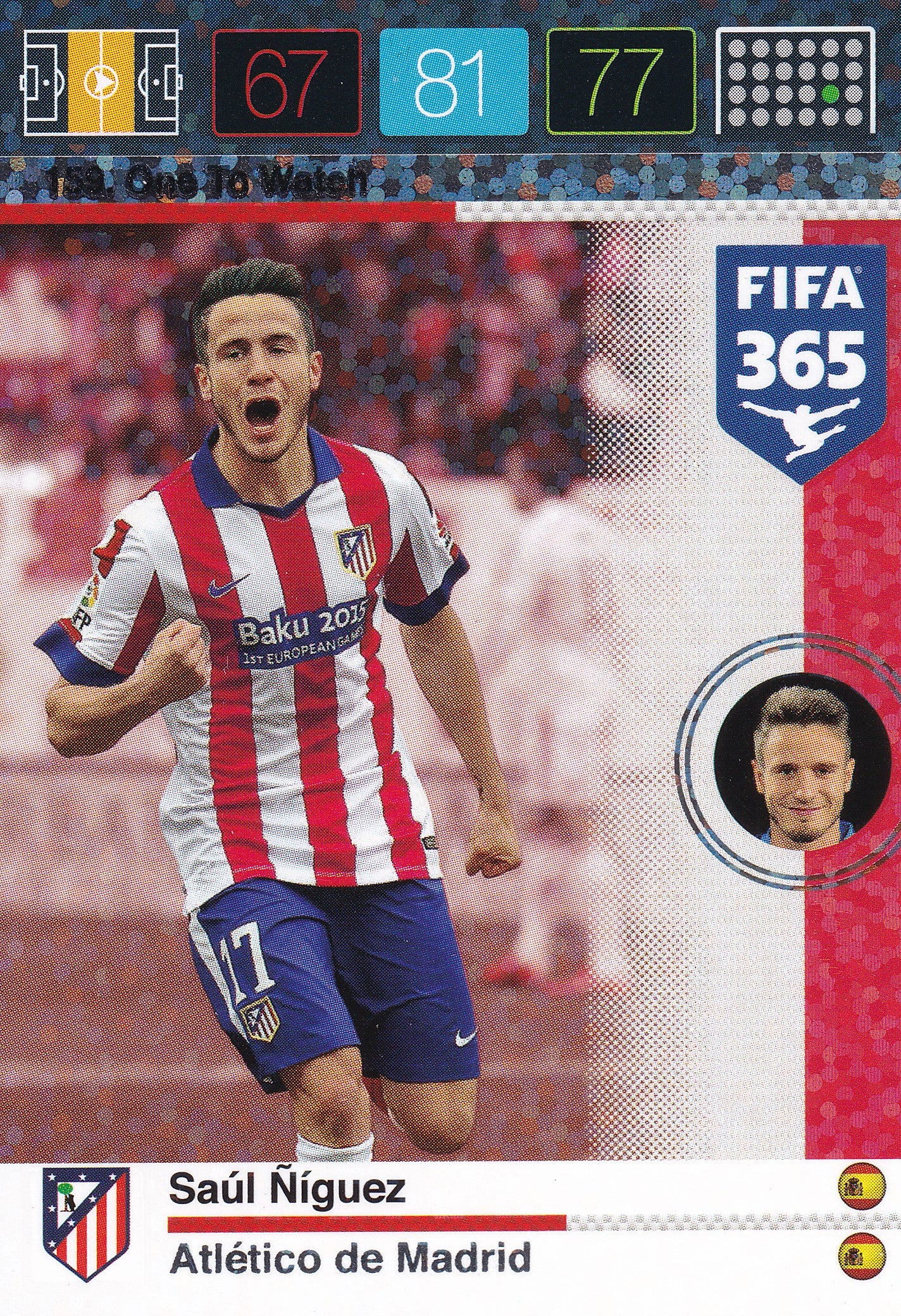 159. SAUL NIGUEZ - ATLETICO DE MADRID - ONE TO WATCH