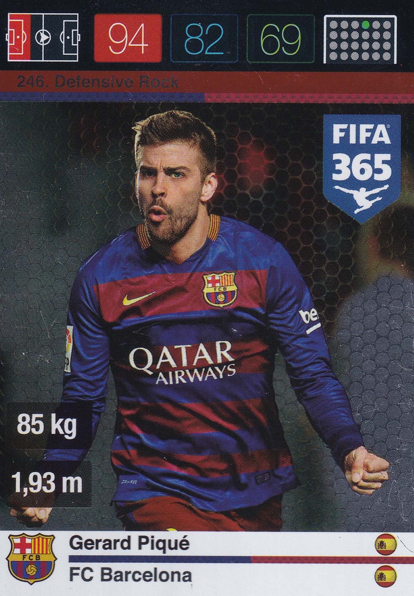 246. GERARD PIQUE - BARCELONA - DEFENSIVE ROCK