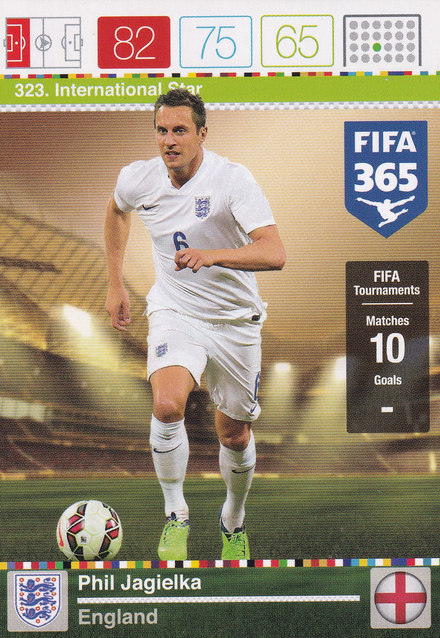 323. PHIL JAGIELKA - ENGLAND - INTERNATIONAL STAR