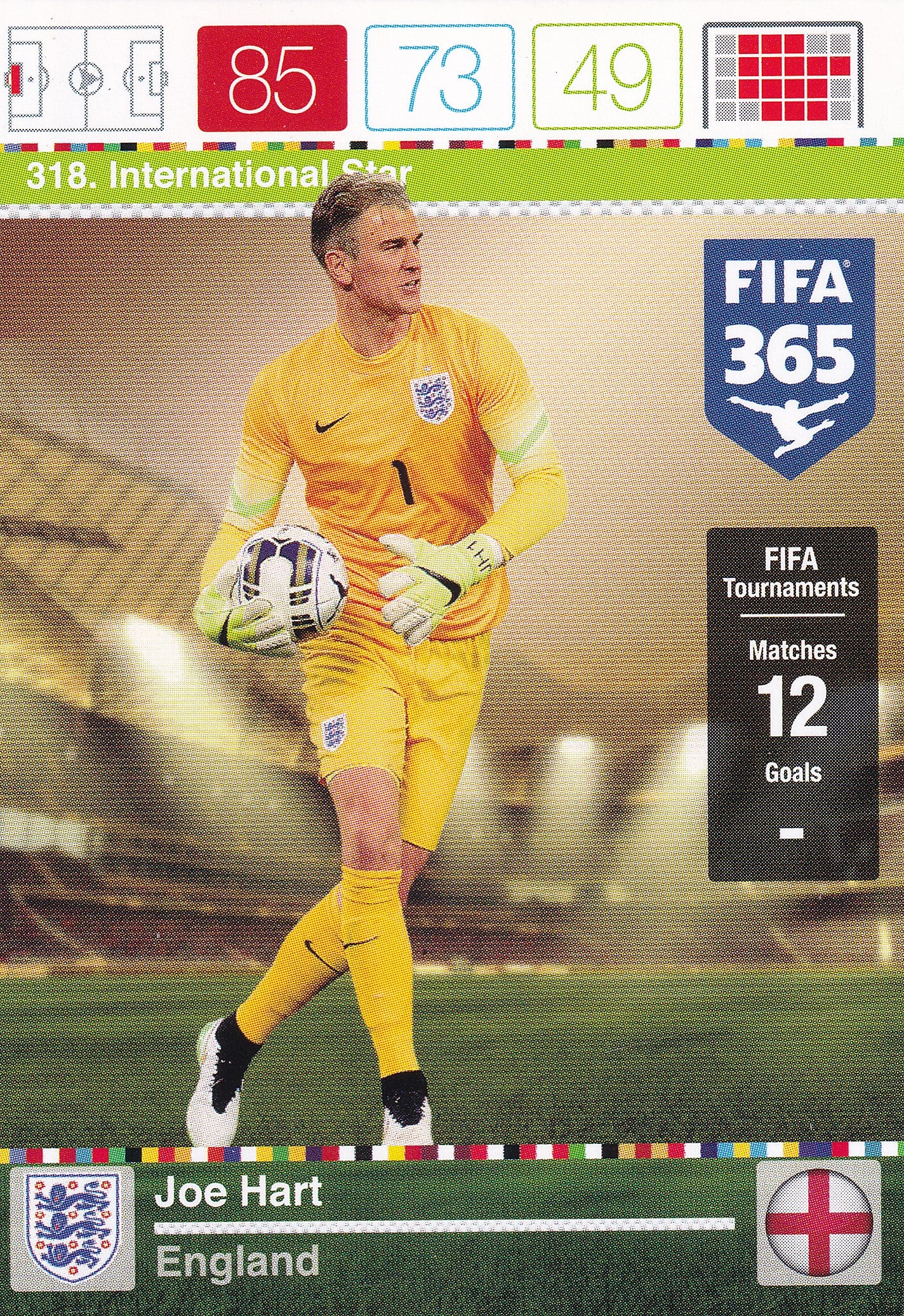 318. JOE HART - ENGLAND - INTERNATIONAL STAR