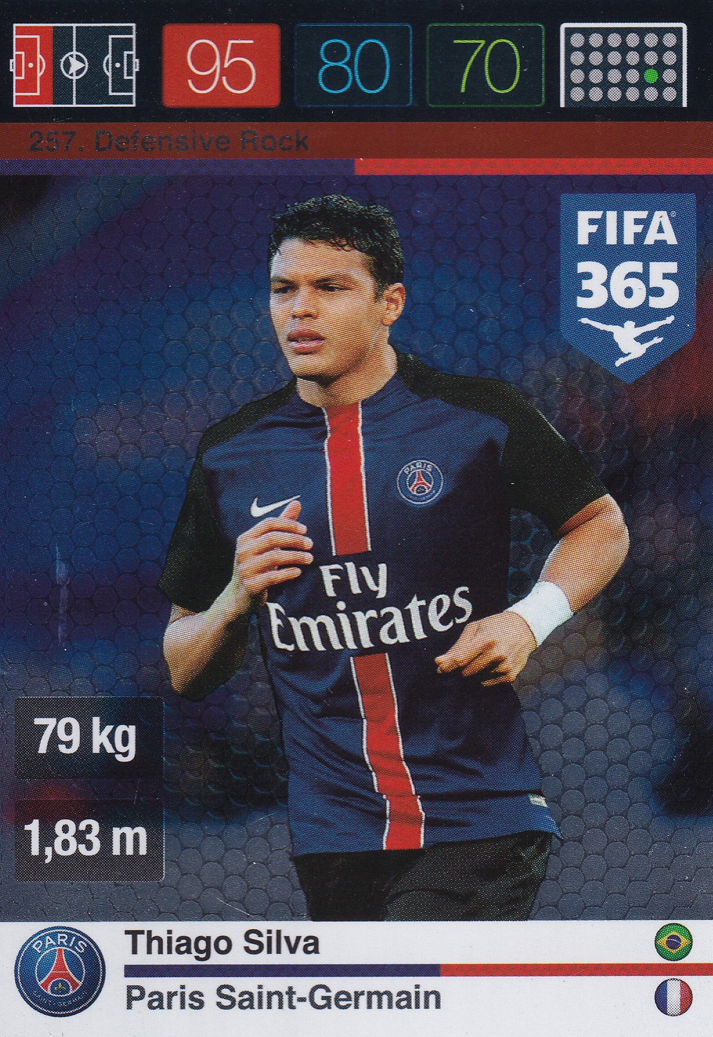 257. THIAGO SILVA - PARIS SAINT-GERMAIN - DEFENSIVE ROCK