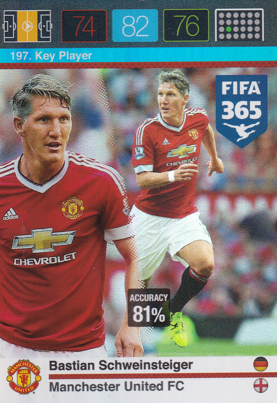 197. BASTIAN SCHWEINSTEIGER - MANCHESTER UNITED - KEY PLAYER