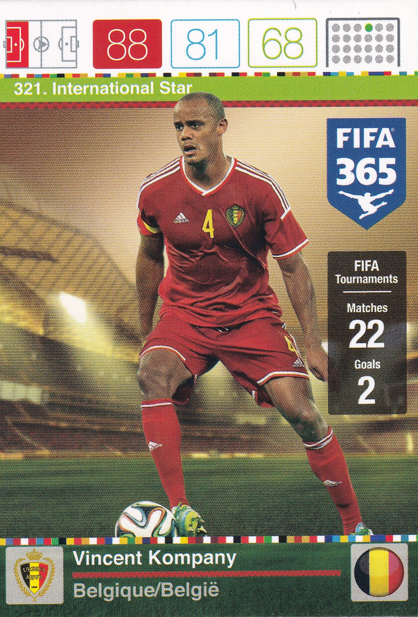 321. VINCENT KOMPANY - BELGIA - INTERNATIONAL STAR