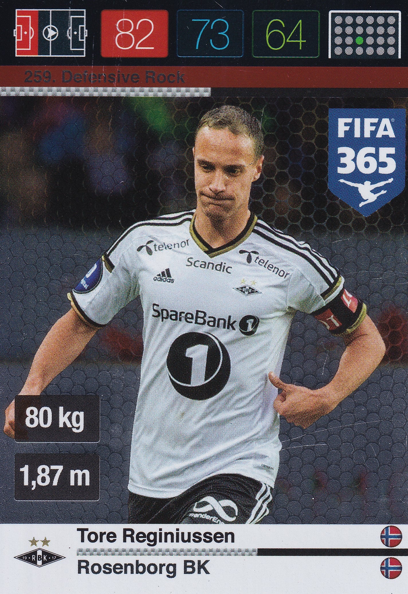 259. TORE REGINIUSSEN - ROSENBORG - DEFENSIVE ROCK