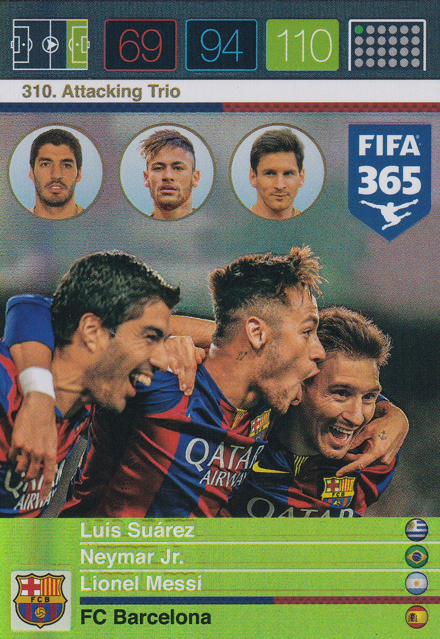 310. LUIS SUAREZ/NEYMAR JR/LIONEL MESSI - BARCELONA - ATTACKING TRIO