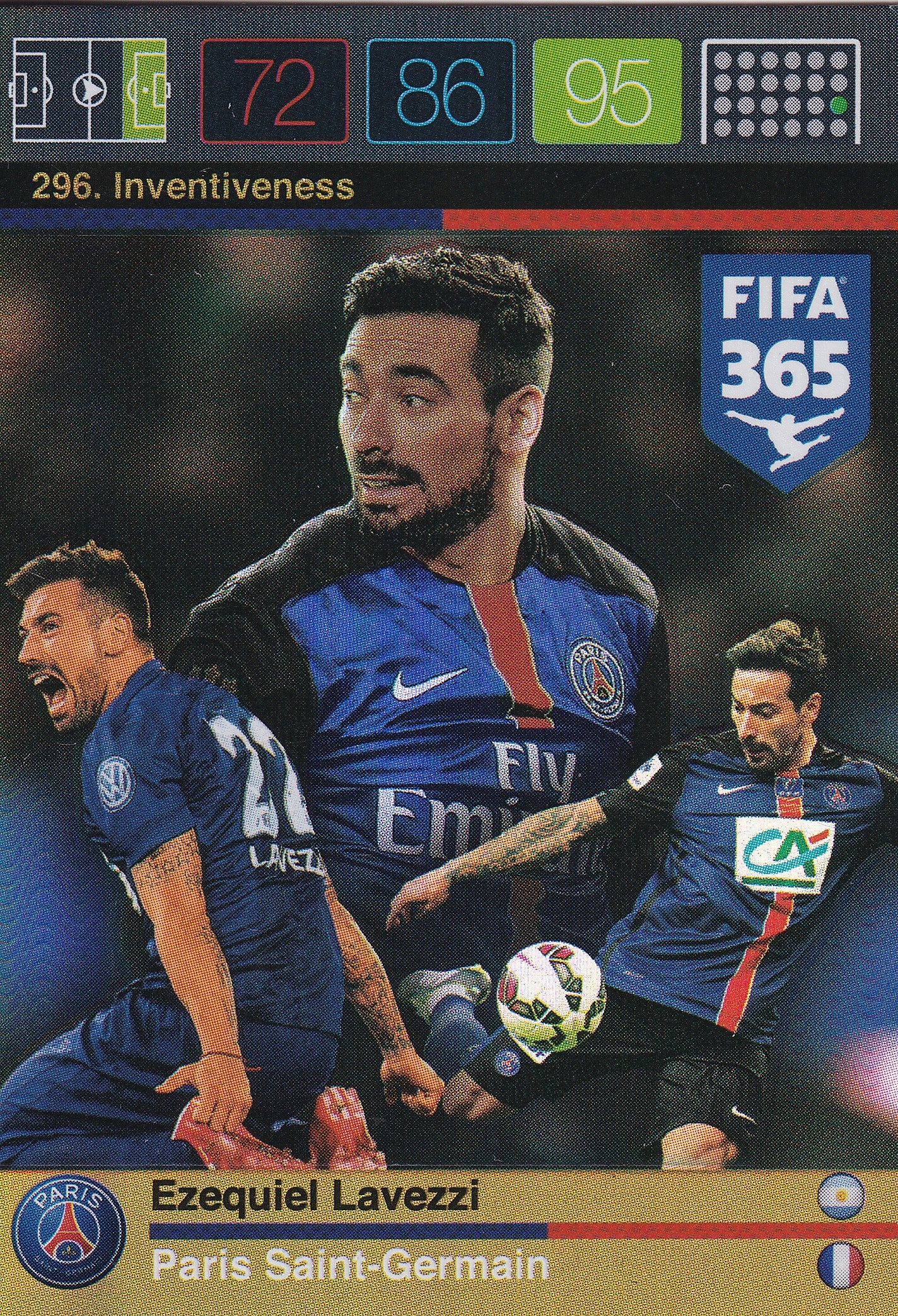 296. EZEQUIEL LAVEZZI - PARIS SAINT-GERMAIN - INVENTIVENESS