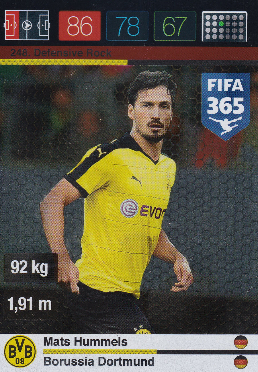 248. MATS HUMMELS - BORUSSIA DORTMUND - DEFENSIVE ROCK