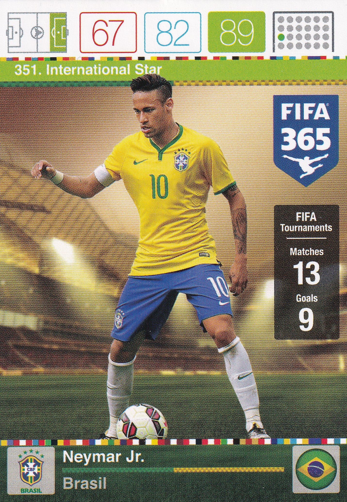 351. NEYMAR JR. - BRASIL - INTERNATIONAL STAR