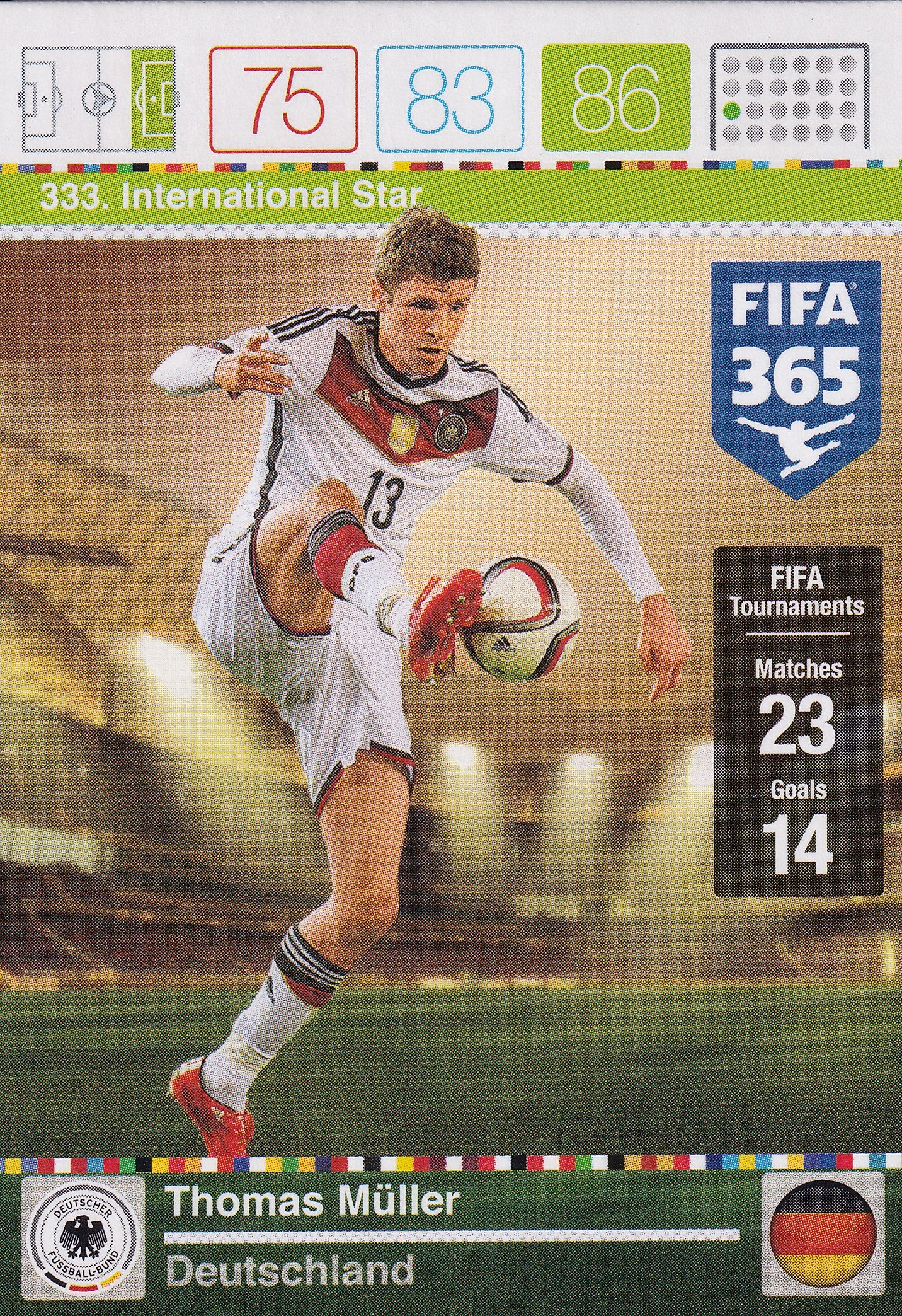333. THOMAS MÜLLER - TYSKLAND - INTERNATIONAL STAR