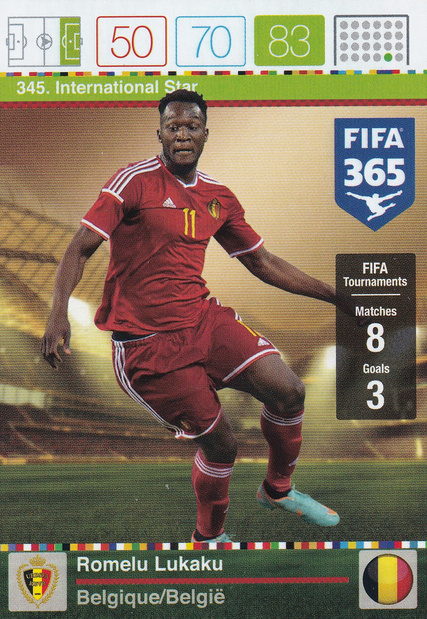 345. ROMELU LUKAKU - BELGIQUE/BELGIE - INTERNATIONAL STAR