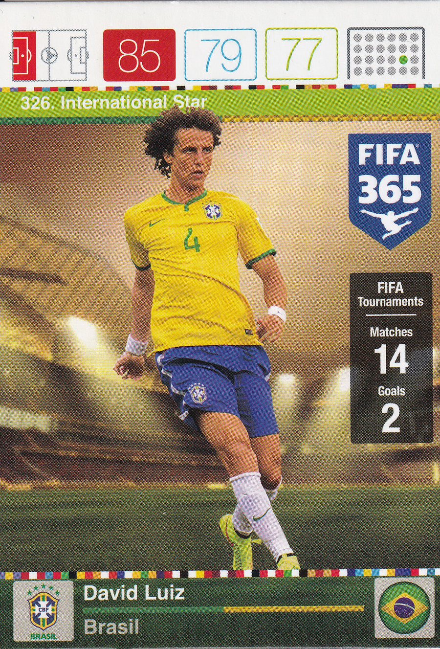 326. DAVID LUIZ - BRASIL - INTERNATIONAL STAR