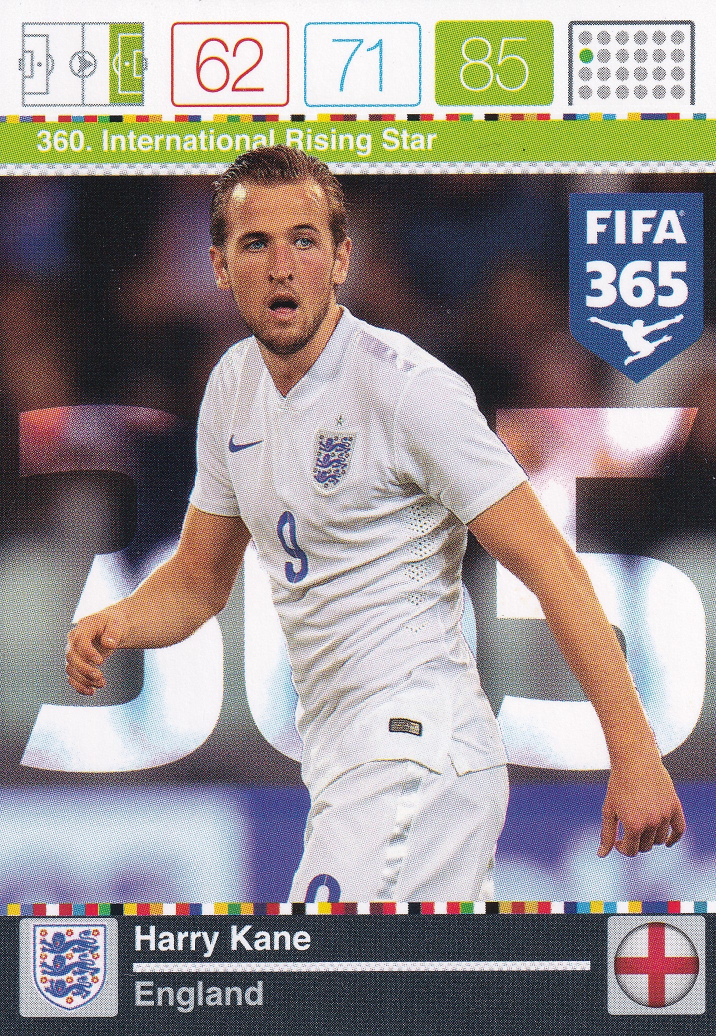 360. HARRY KANE - ENGLAND - INTERNATIONAL RISING STAR