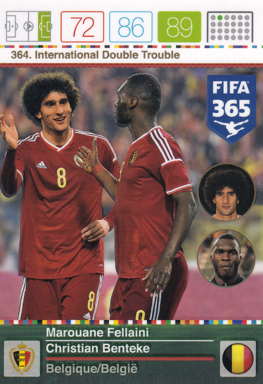 364. MAROUANE FELLAINI/CHRISTIAN BENTEKE - BELGIA - INTERNATIONAL DOUBLE TROUBLE