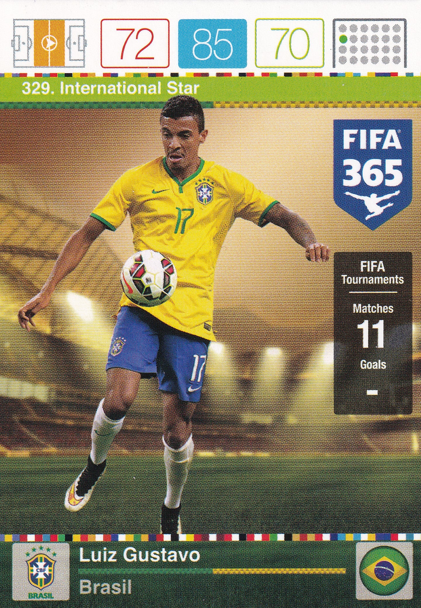 329. LUIZ GUSTAVO - BRASIL - INTERNATIONAL STAR
