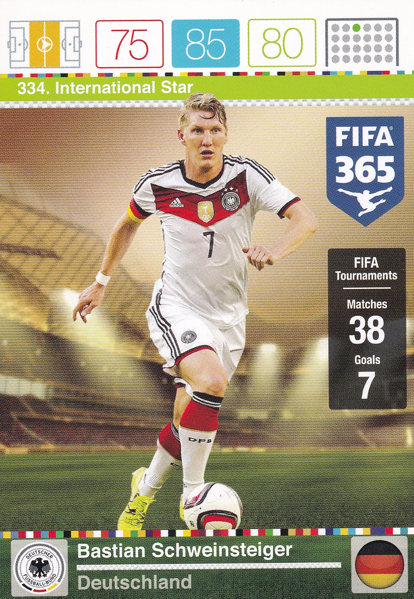 334. BASTIAN SCHWEINSTEIGER - TYSKLAND - INTERNATIONAL STAR