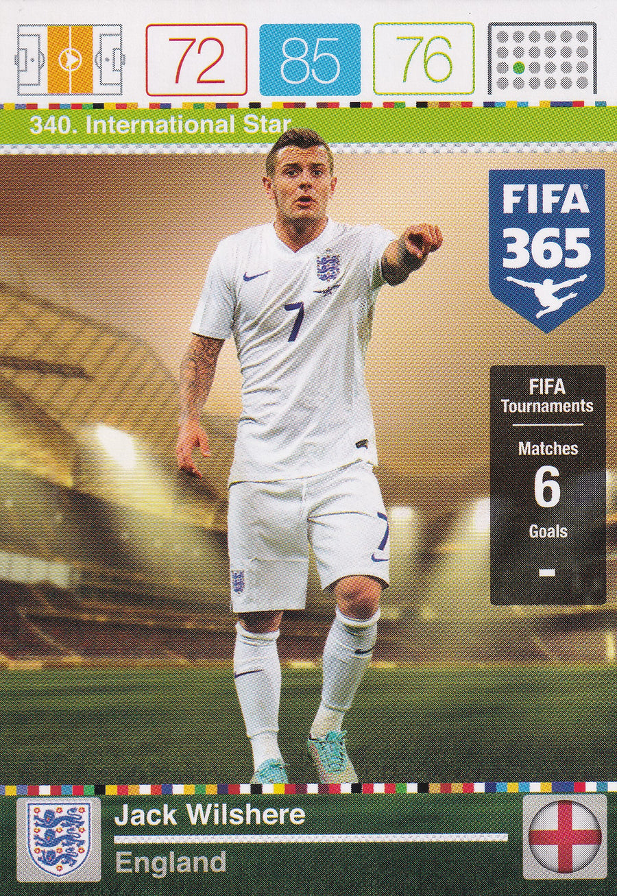 340. JACK WILSHERE - ENGLAND - INTERNATIONAL STAR