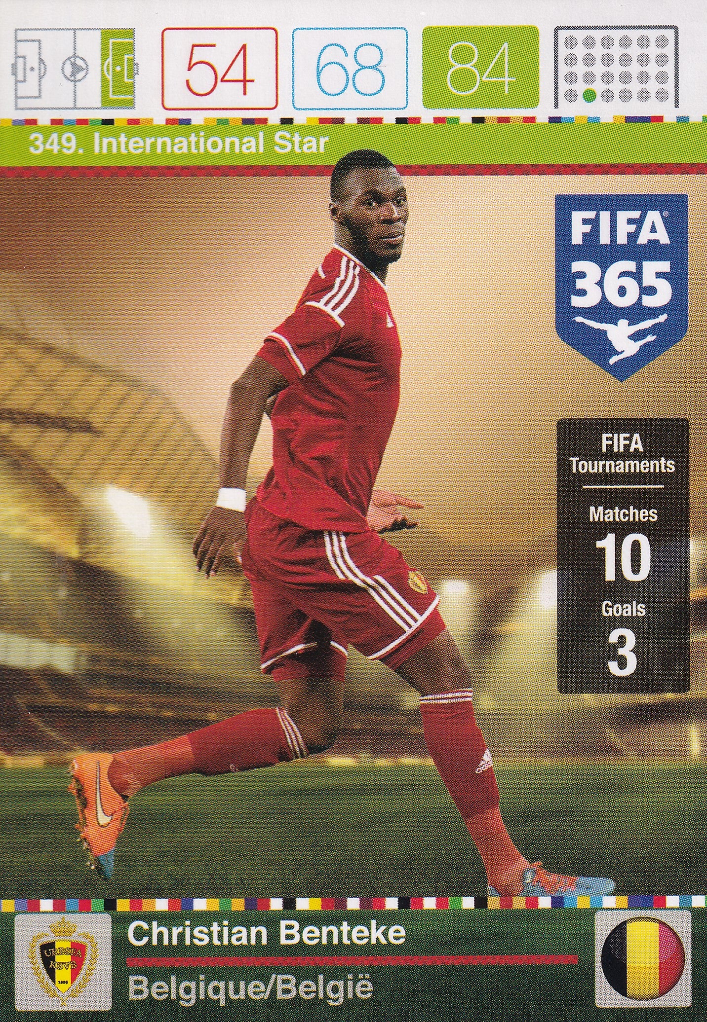 349. CHRISTIAN BENTEKE - BELGIA - INTERNATIONAL STAR