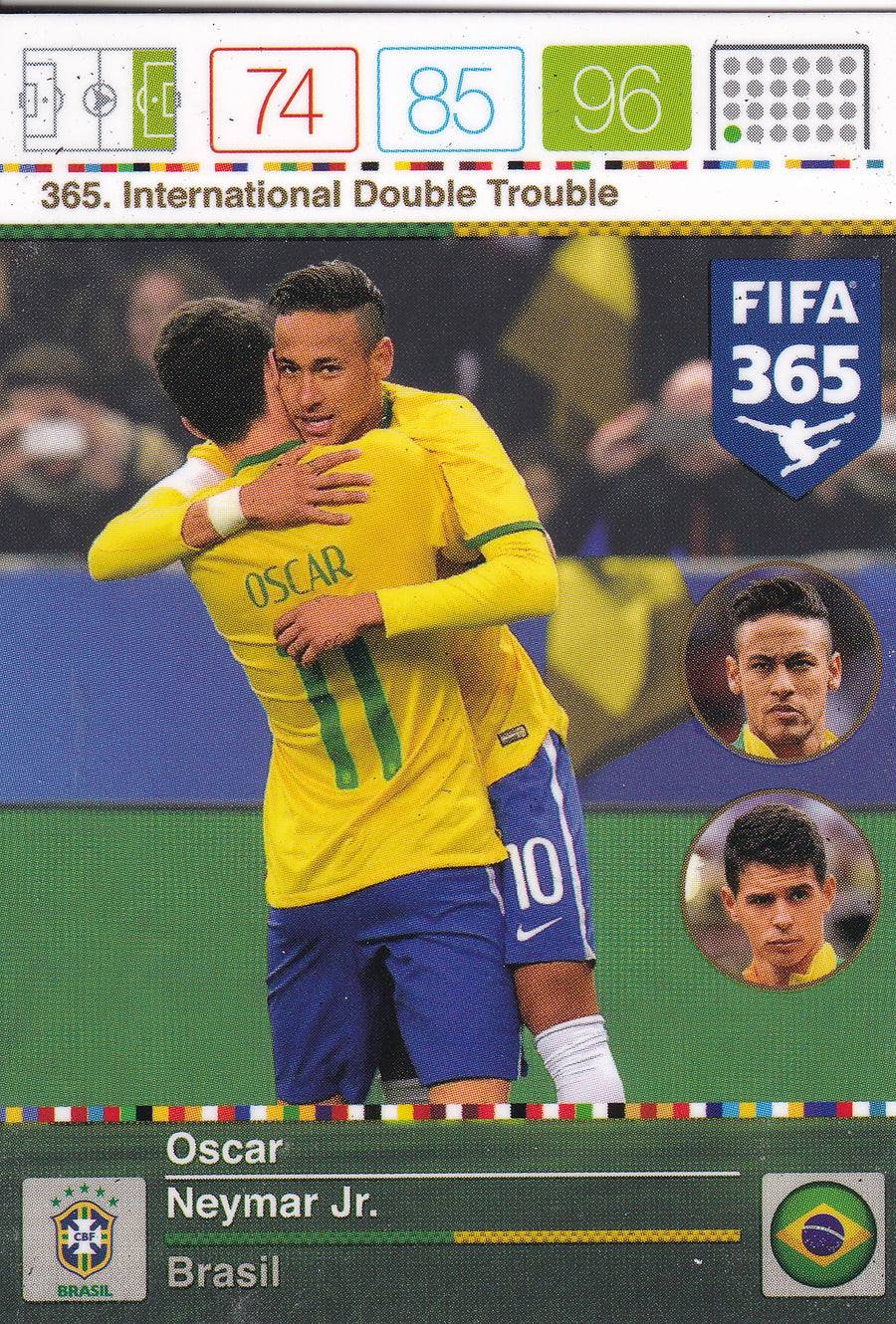 365. OSCAR/NEYMAR JR. - BRASIL - INTERNATIONAL DOUBLE TROUBLE