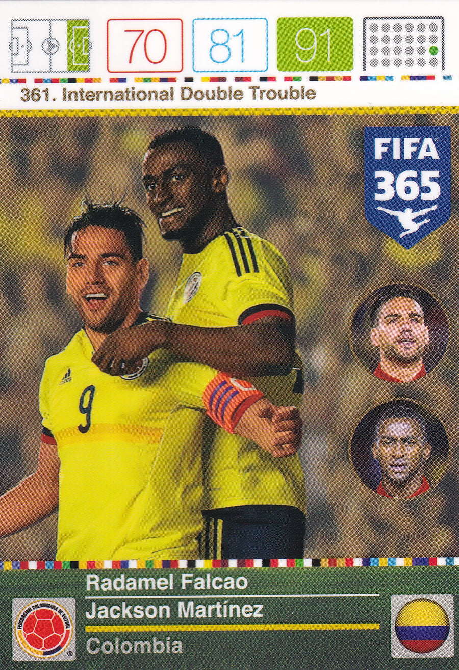361. RADAMEL FALCAO/JACKSON MARTINEZ - COLOMBIA - INTERNATIONAL DOUBLE TROUBLE