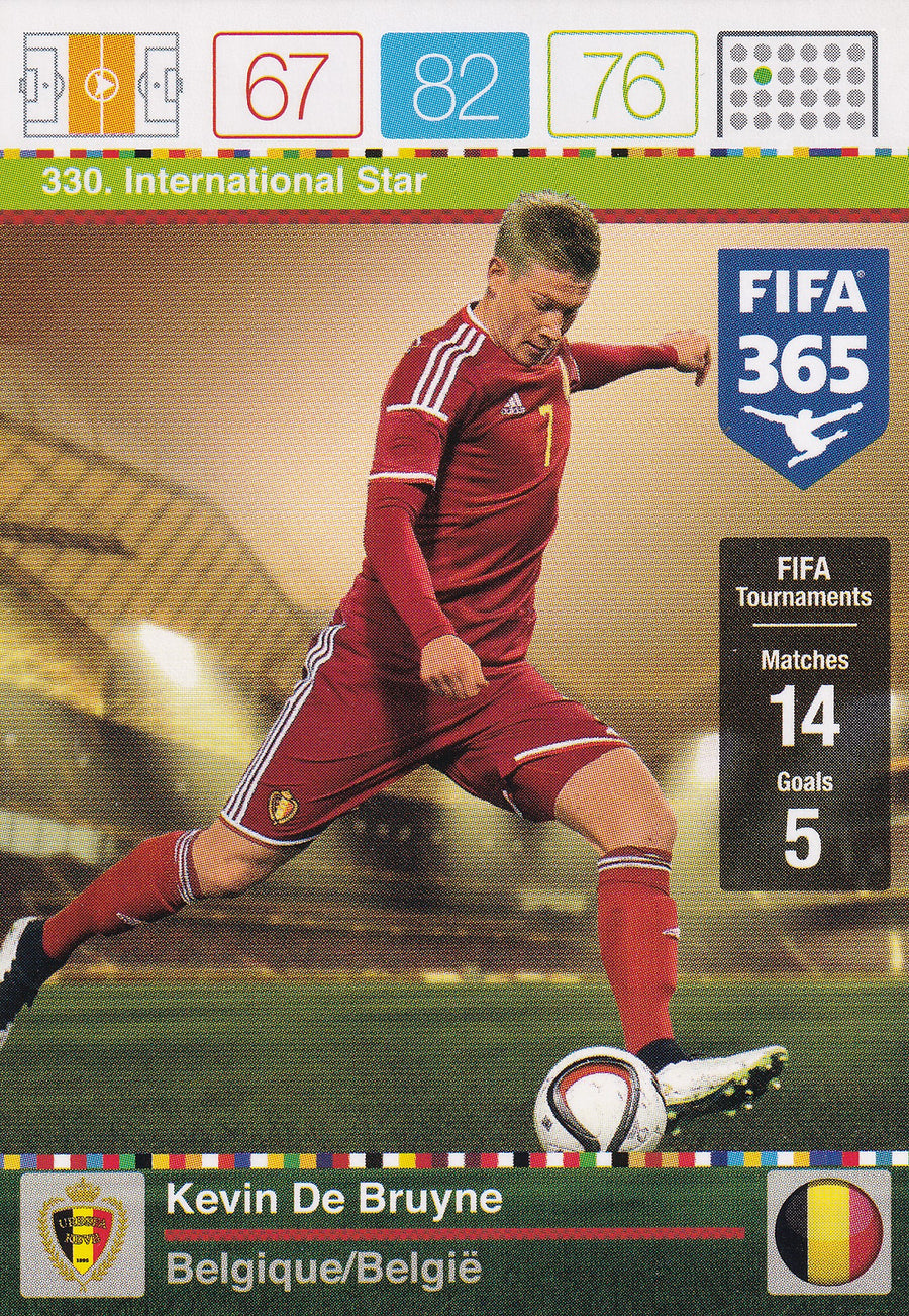 330. KEVIN DE BRUYNE - BELGIA - INTERNATIONAL STAR