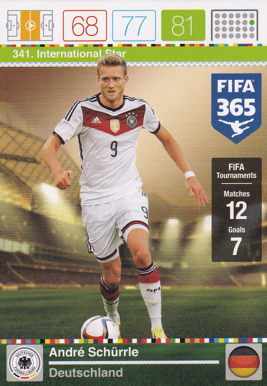 341. ANDRÉ SCHÜRRLE - TYSKLAND - INTERNATIONAL STAR