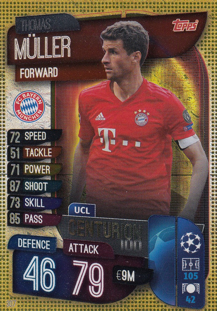 307. THOMAS MULLER - BAYERN MUNCHEN - CENTURION 100