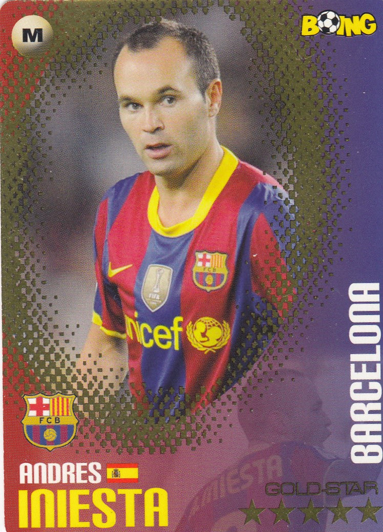 ANDRÈS INIESTA - BARCELONA - GOLD STAR