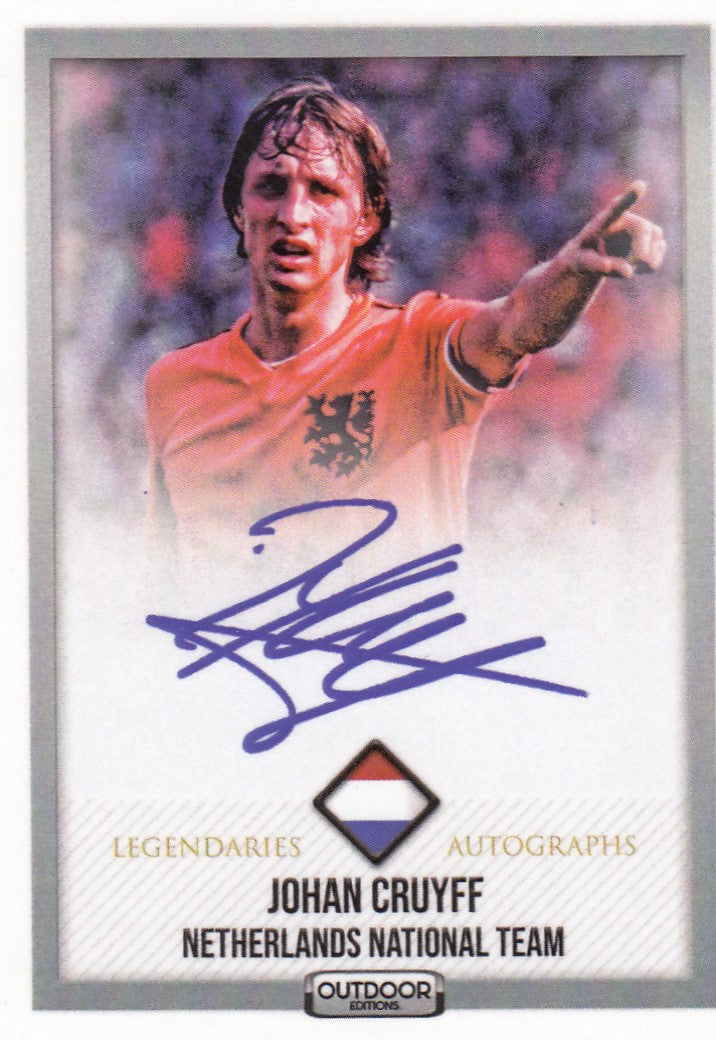 JOHAN CRUYFF - NETHERLANDS NATIONAL TEAM - LEGENDARIES AUTOGRAPHS - AUTOGRAPH COPY