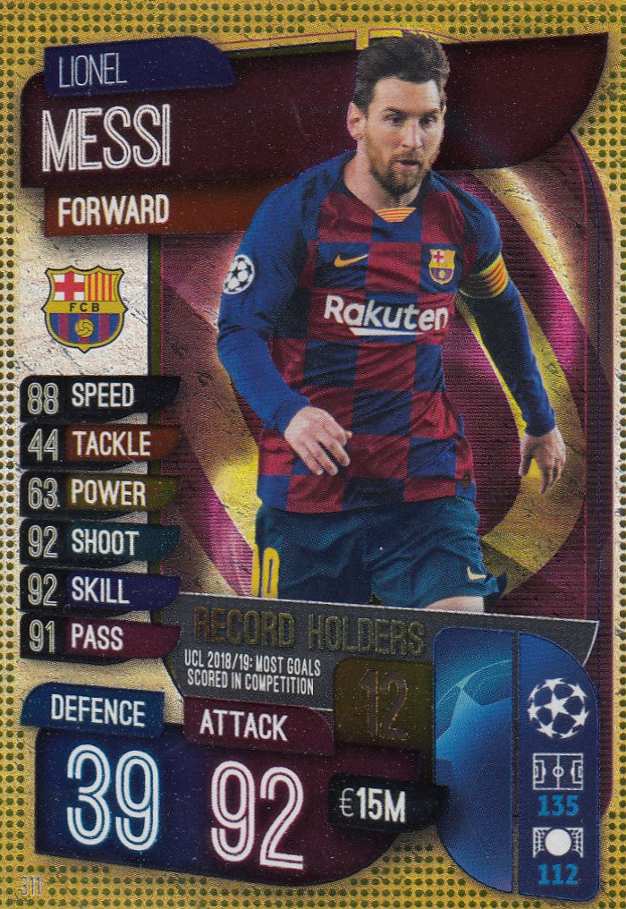 311. LIONEL MESSI - BARCELONA - RECORD HOLDERS