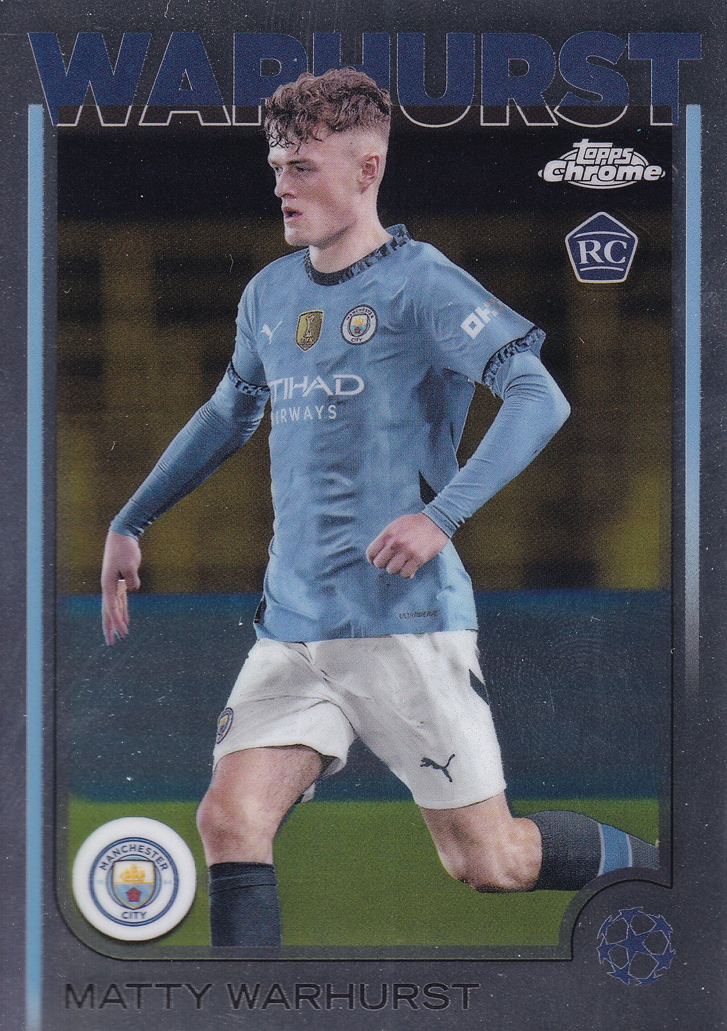 092. MATTY WARHURST - MANCHESTER CITY - ROOKIE CARD