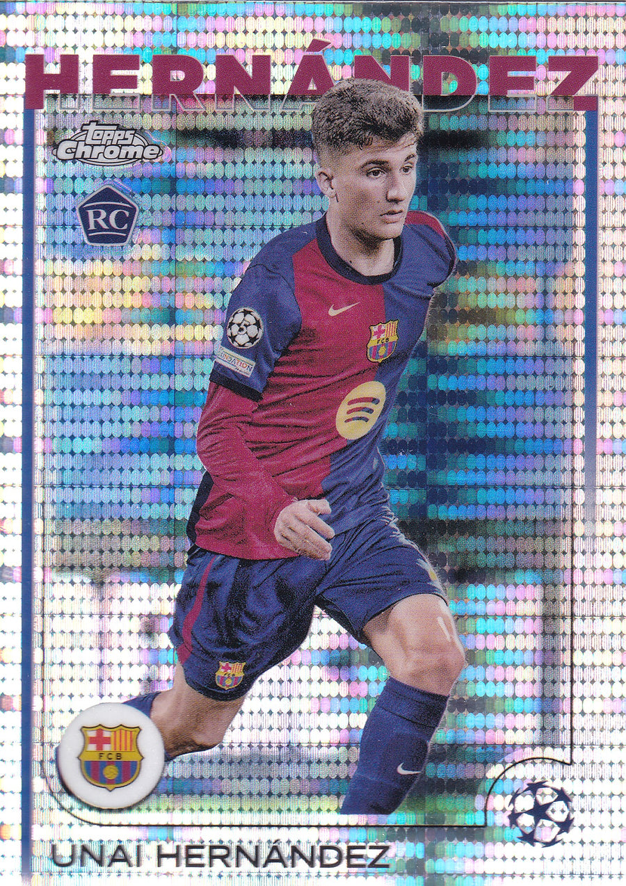 052. UNAI HERNANDEZ - FC BARCELONA - ROOKIE CARD - HYPER PRIZM