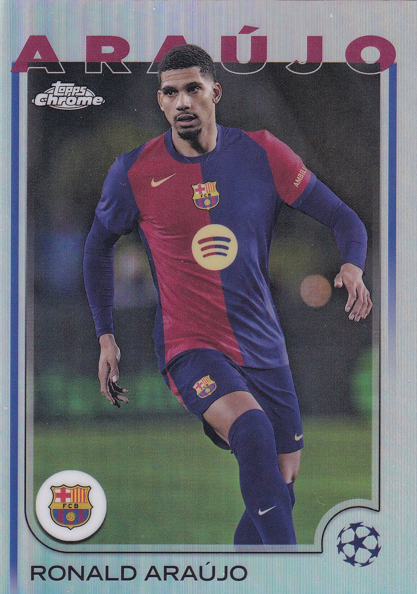 024. RONALD ARAUJO - FC BARCELONA - SILVER REFRACTOR