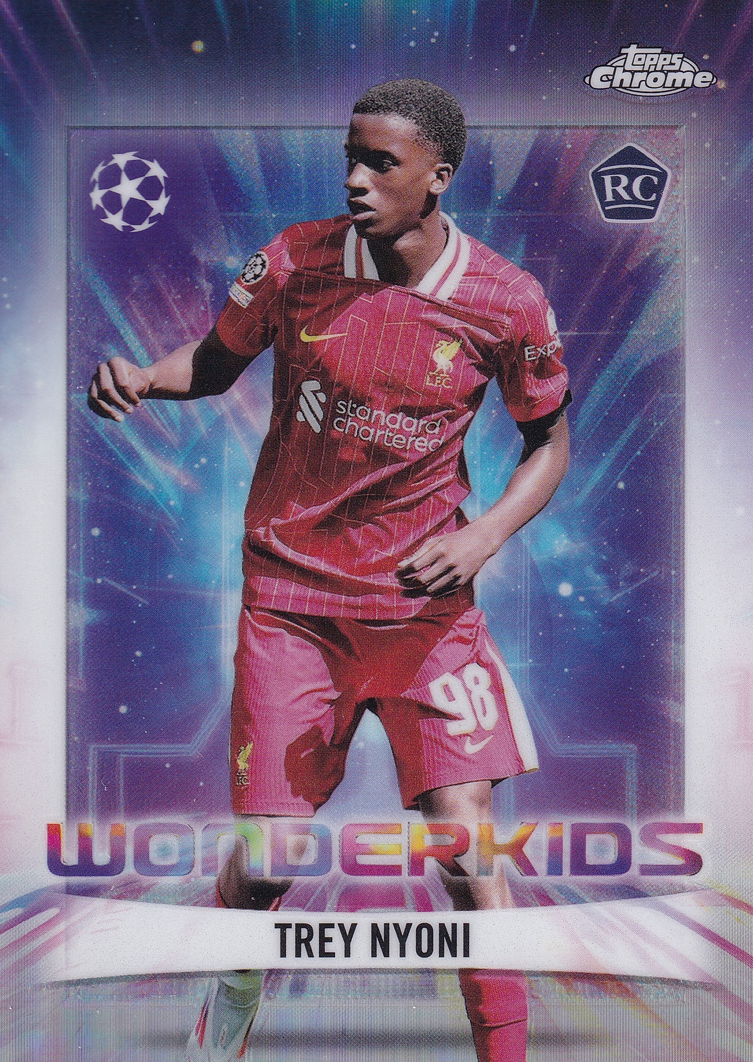 WK-18. TREY NYONI - LIVERPOOL - ROOKIE CARD - WONDERKIDS